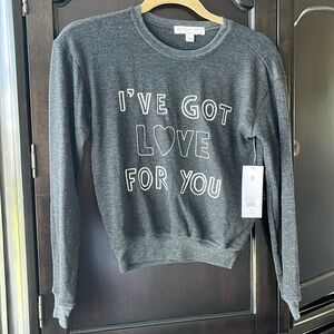 Spiritual Gangster I've Got Love For You Embroidered Savasana Sweatshirt XS